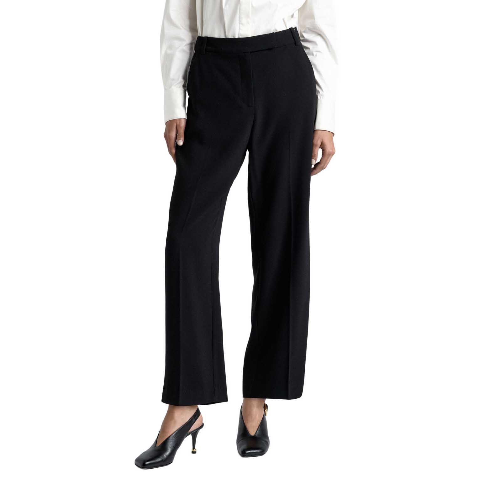 Cue Crepe Pleat Wide Leg Pant